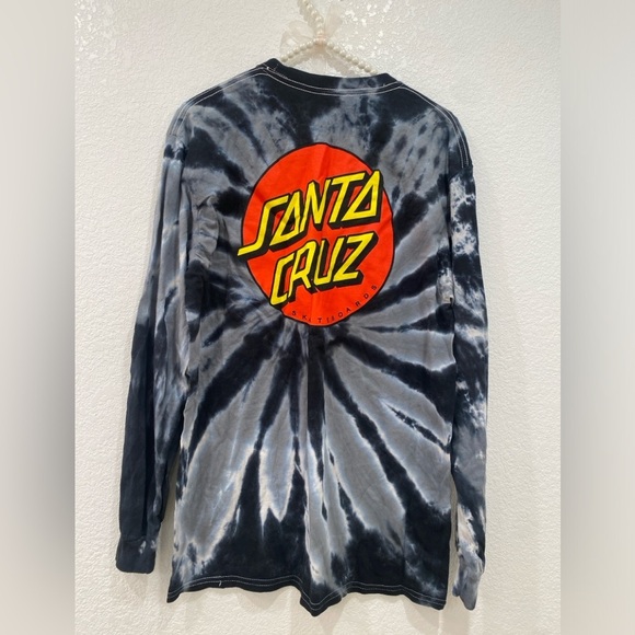 Santa Cruz Skate long sleeve shirt tie dye size M - Picture 2 of 4